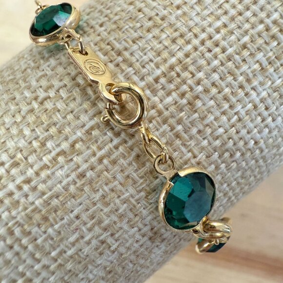 Vintage Swarovski Bracelet, Holiday Classic, Crystal, Gothic, Fairy, Cottagecore - Picture 2 of 13